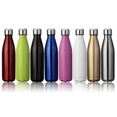 cola shape 17oz hot sale stainless steel water bottle for adults